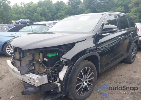 2018 Toyota Highlander Se from USA, damaged, VIN 5TDJZRFH8JS550718